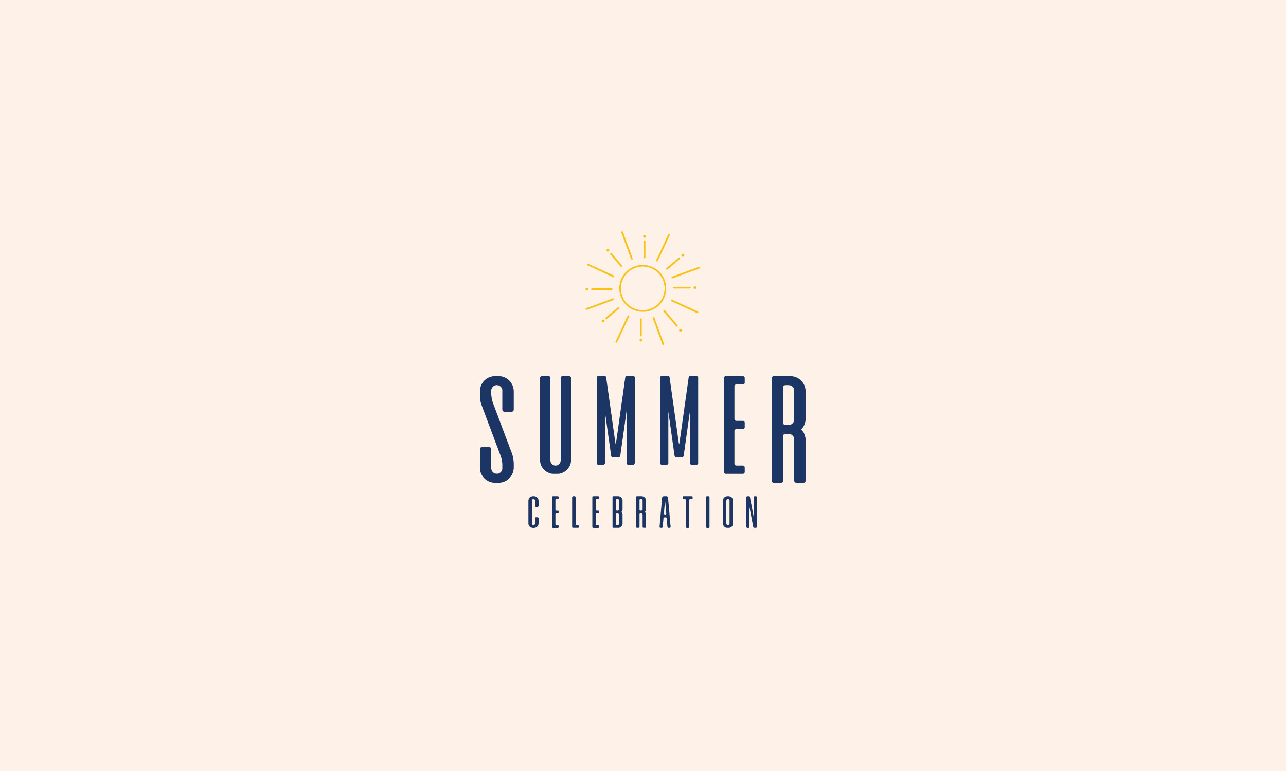 Summer Celebration Logo Design